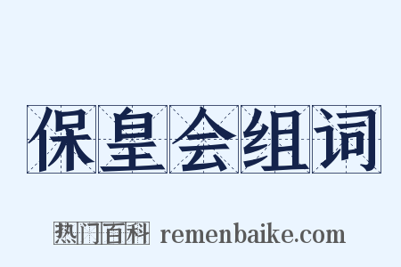 保皇会组词是什么意思的图片